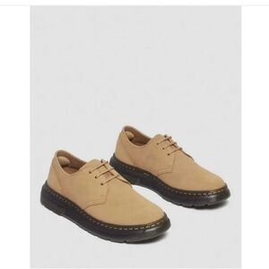 Dr. Martens Crewson Lo Suede Tan Unisex Casual Shoes Sz W 8 M 7 NEW